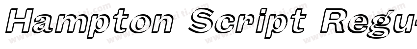Hampton Script Regu字体转换